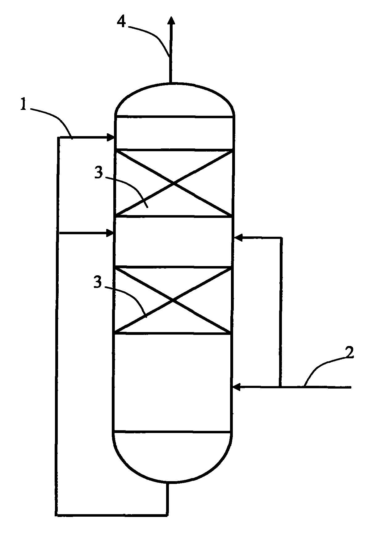 Concentration homogenization method of hydrocarbon-containing waste gas