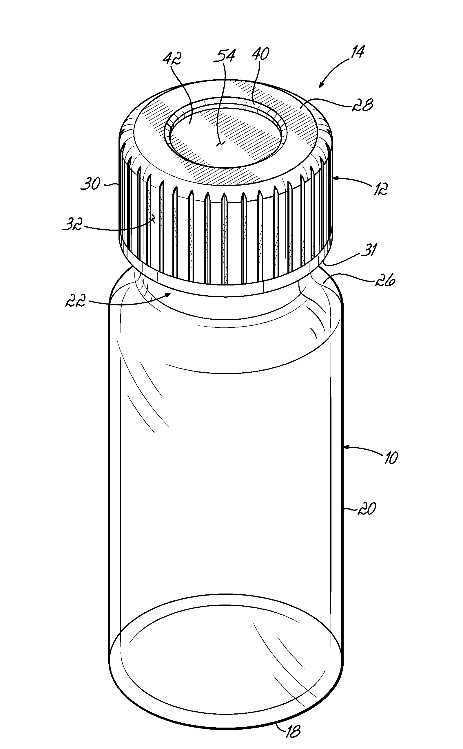 Over-torque resistant vial