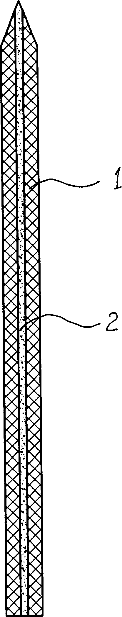 Medical carbon rod and its prepn. method