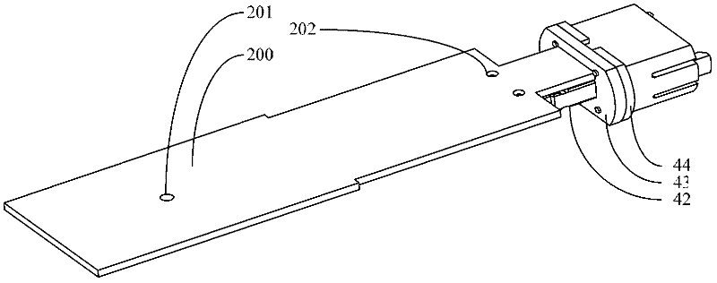 Packaging structure of multi-mode QSFP (Quad Small Form-factor Pluggable) parallel optical transceiver module