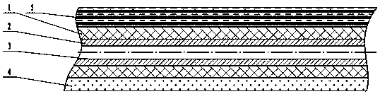 Fireproof heat insulation fabric with pits on polyurethane layer