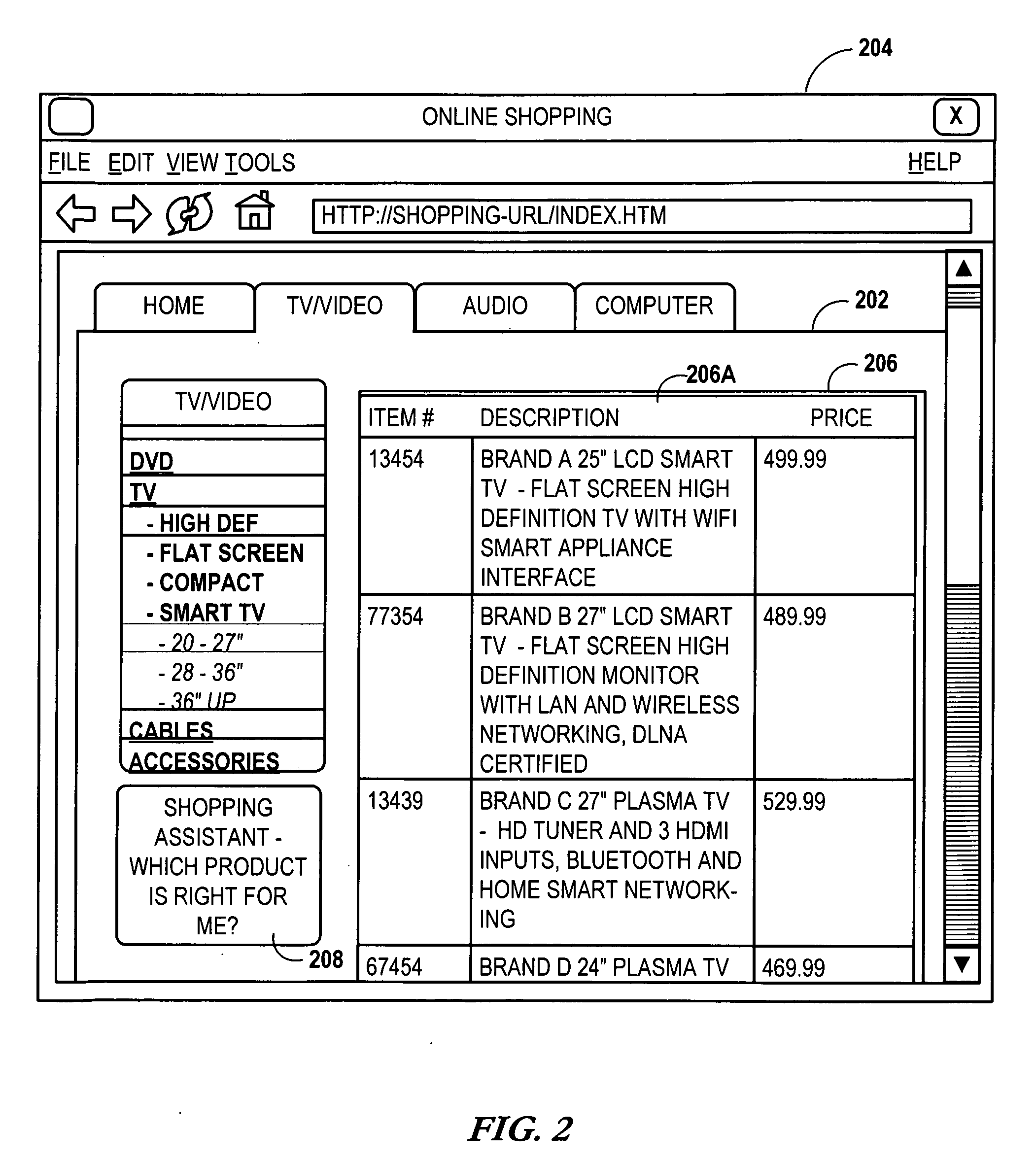 Use of network composition descriptors for determining product compatibility