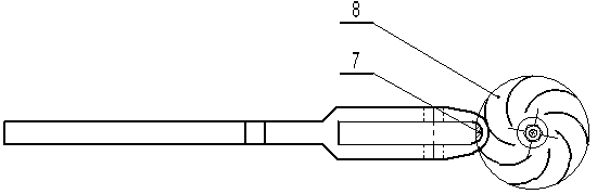 Integral fan blade de-weighting scissors