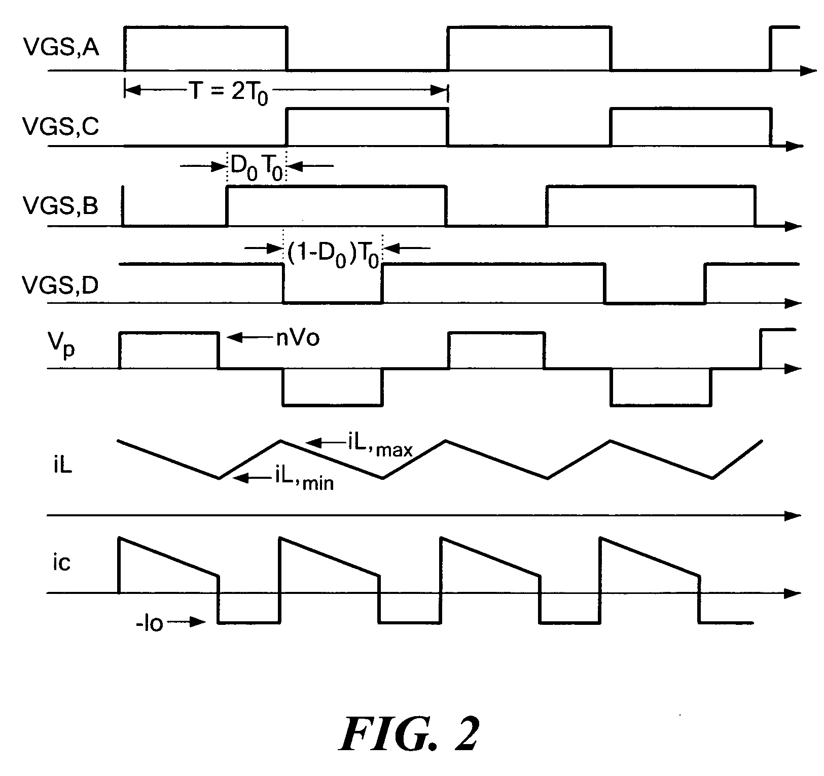 DC power converter and method of operation for continuous conduction mode