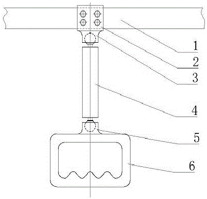 Novel bus lifting ring handle