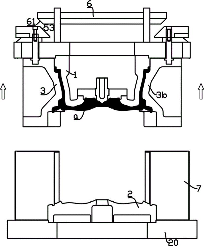 Demolding driving mechanism for casting mold