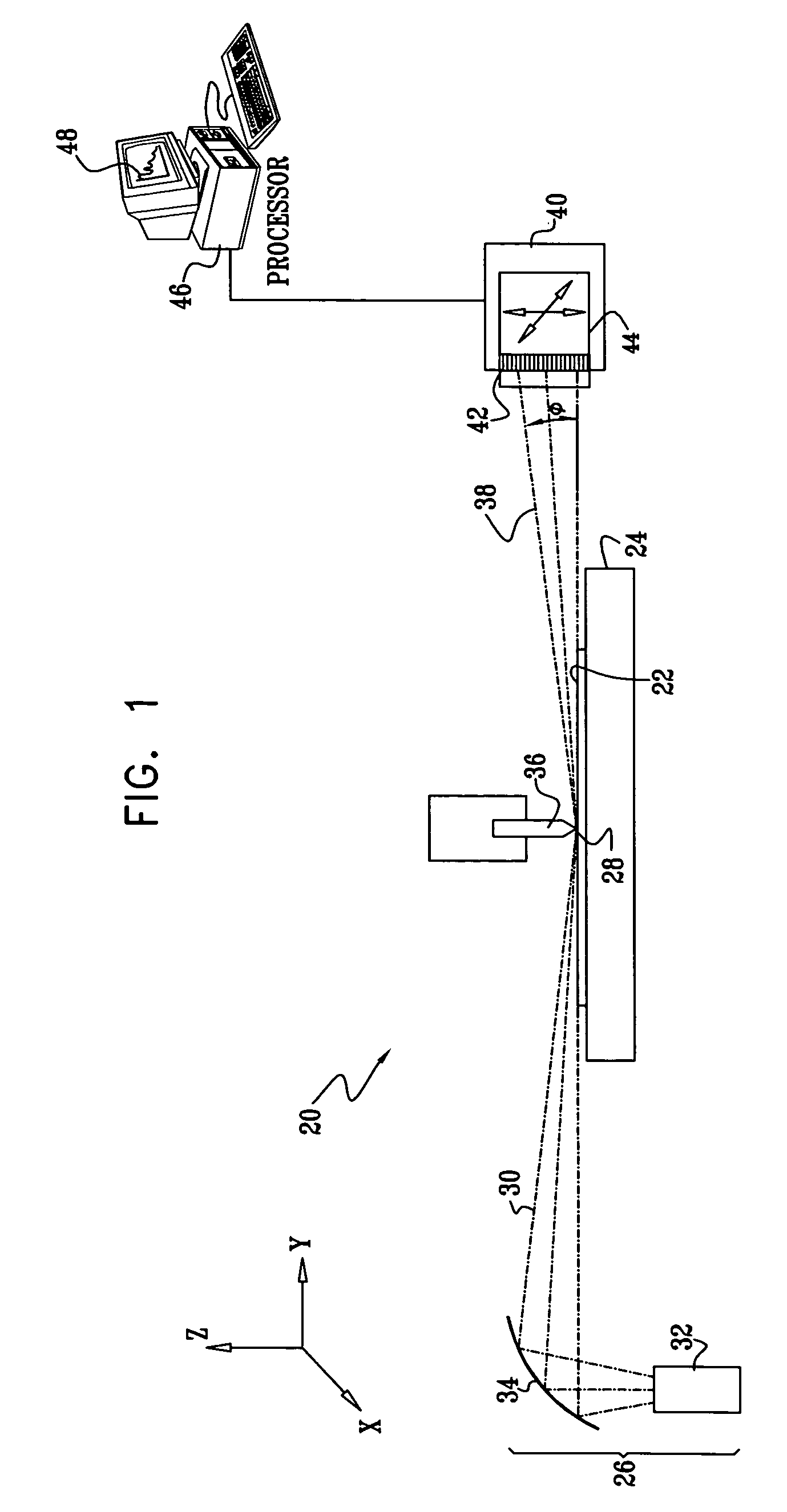 Calibration of X-ray reflectometry system