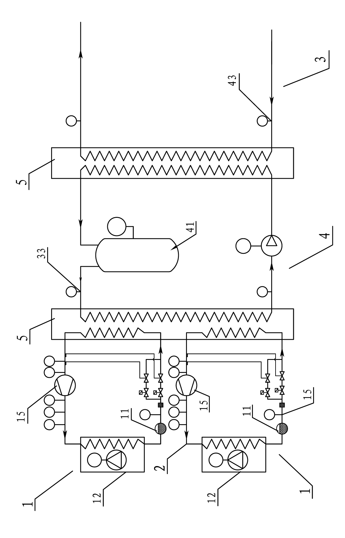 Cooling method of pure water circulation system for wind generation and cooling system implementing method