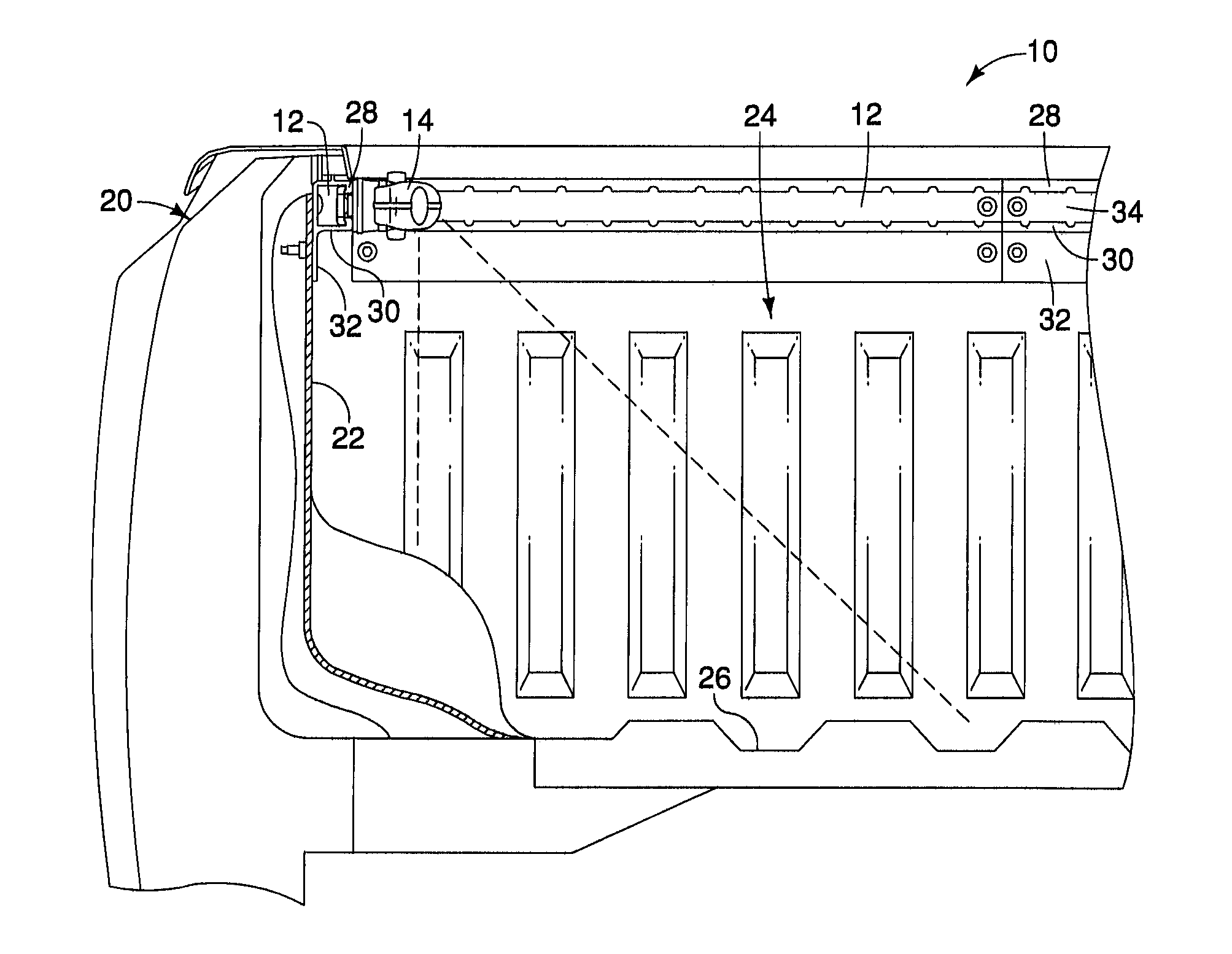 Vehicle track lighted accessory