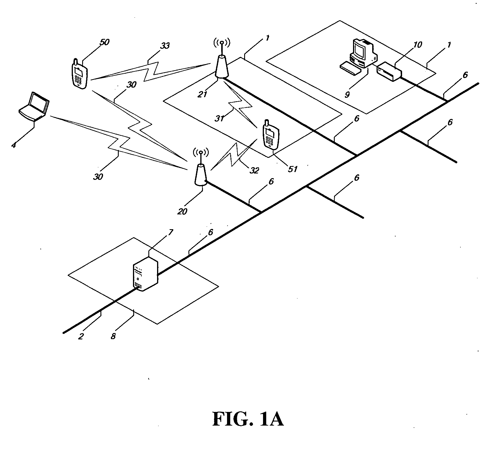 Hybrid point to multipoint communication system