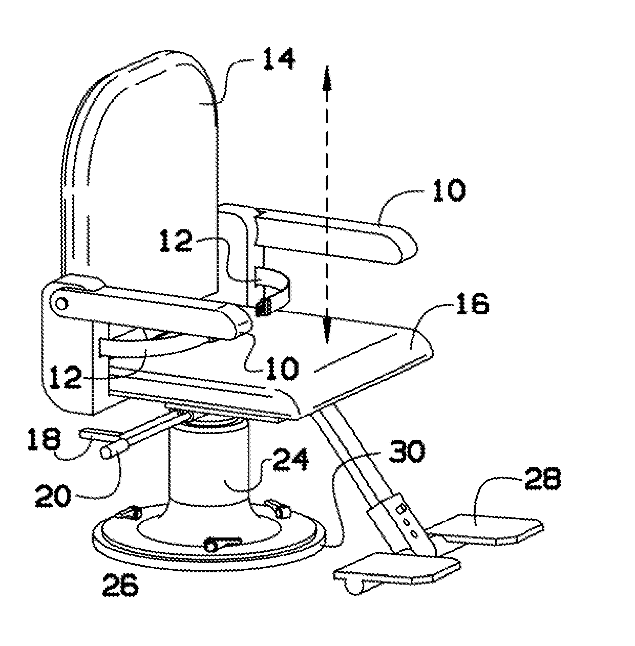 Handicap accessible bar stool