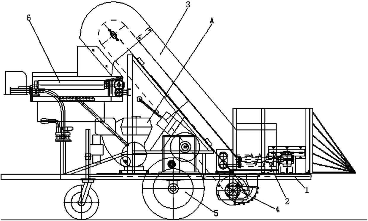 Corn harvesting machine