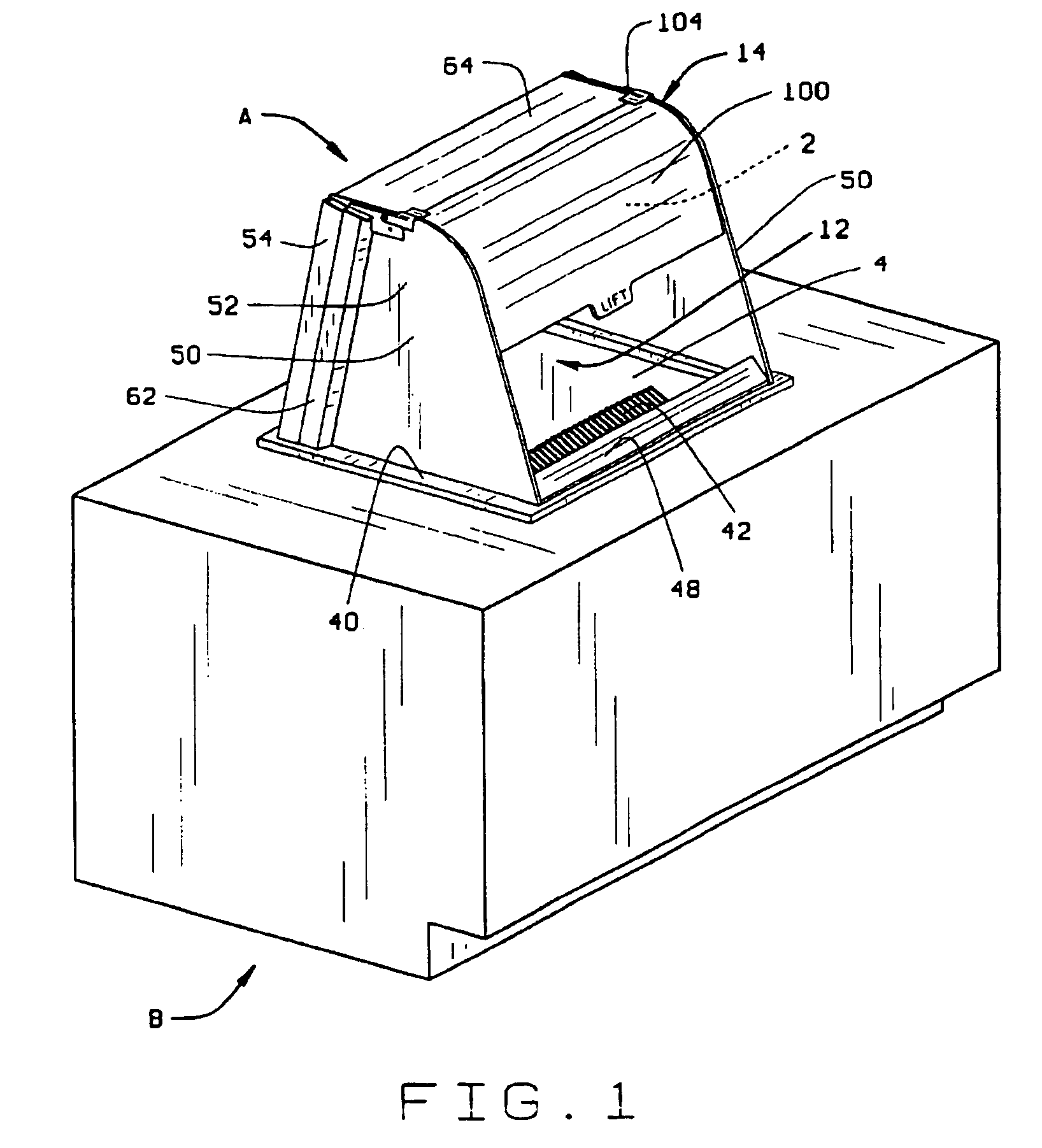 Merchandiser for warm and cold foods