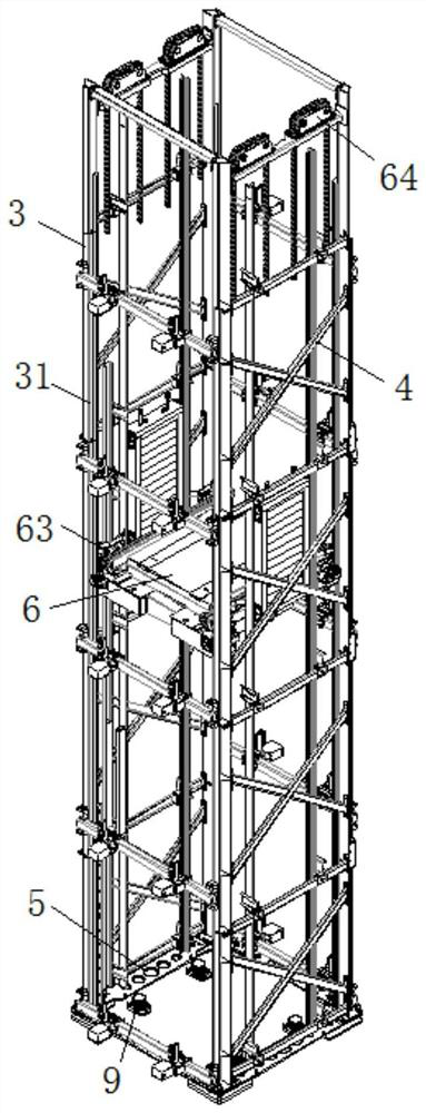 A warehouse lifting system