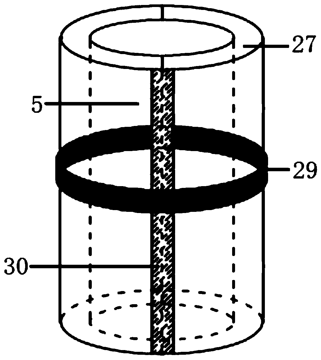 Device and method for measuring saturated and unsaturated strength of polluted soil