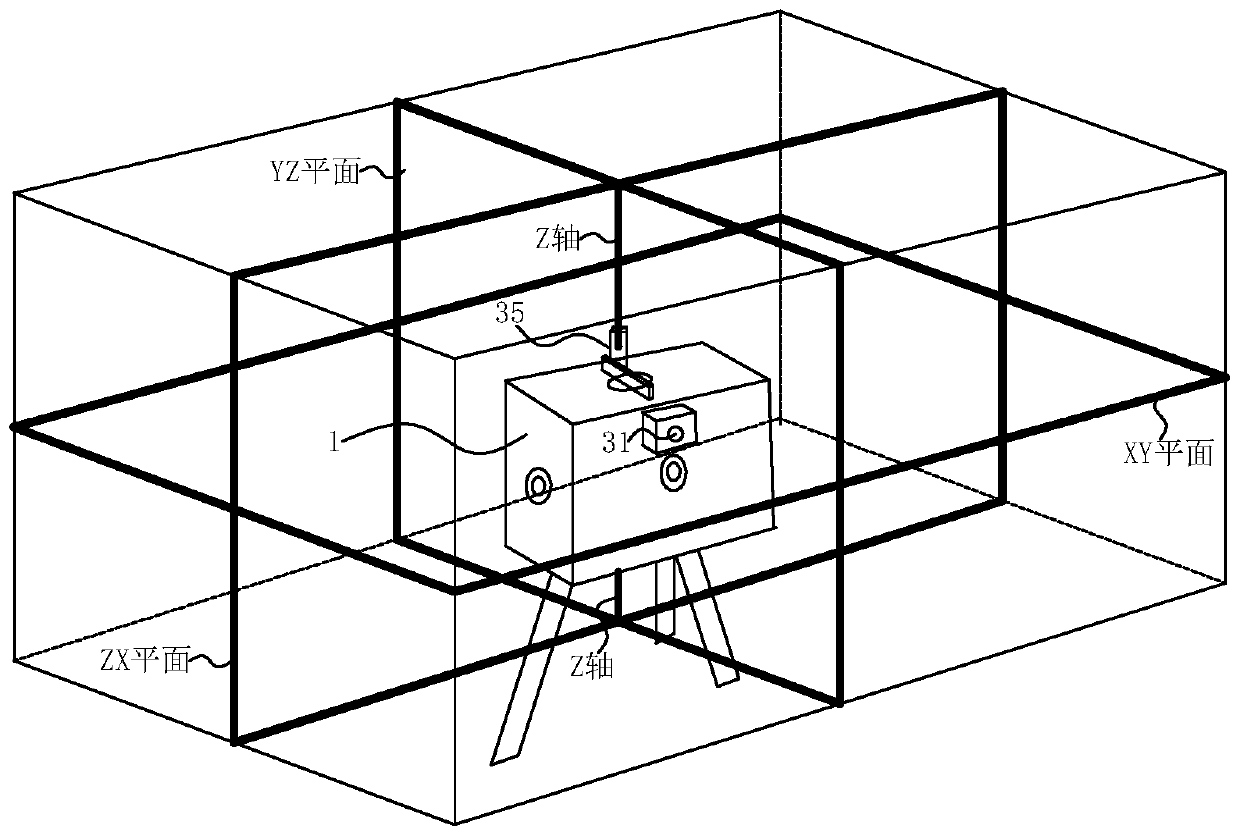 Special equipment for measuring size of hard point of chassis of accident vehicle and measuring method