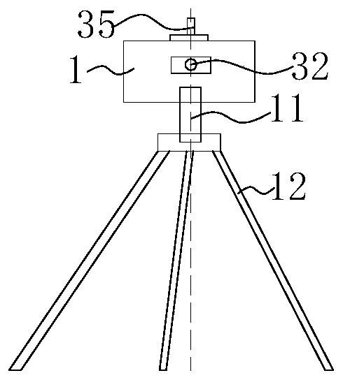 Special equipment for measuring size of hard point of chassis of accident vehicle and measuring method