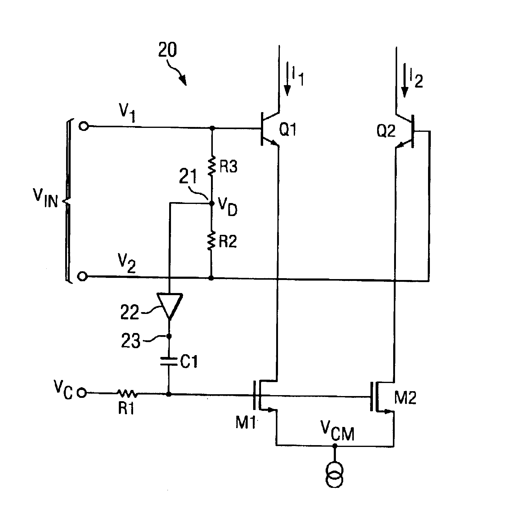 System and method for reducing second order distortion in electronic circuits