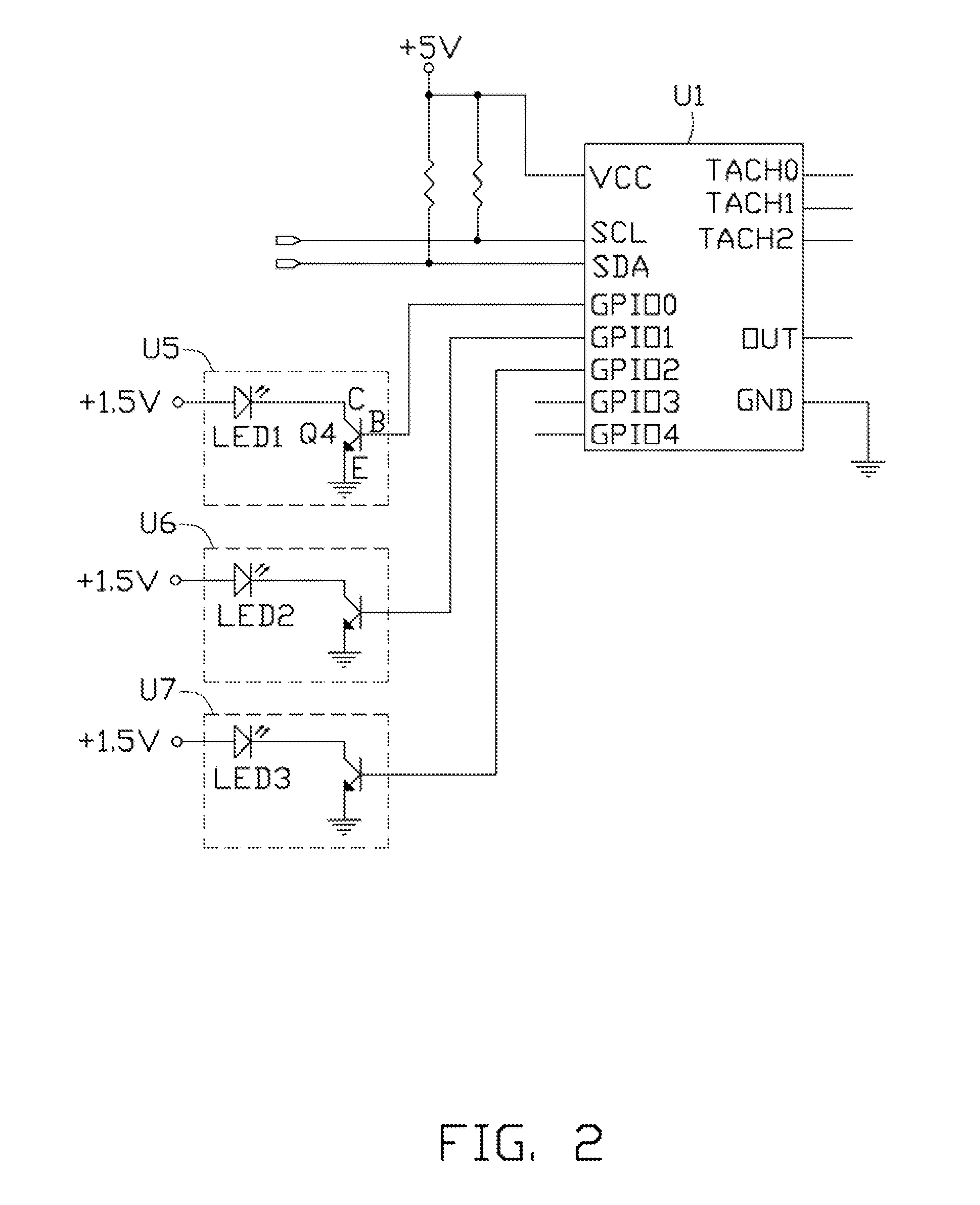 Fan rotation speed test device