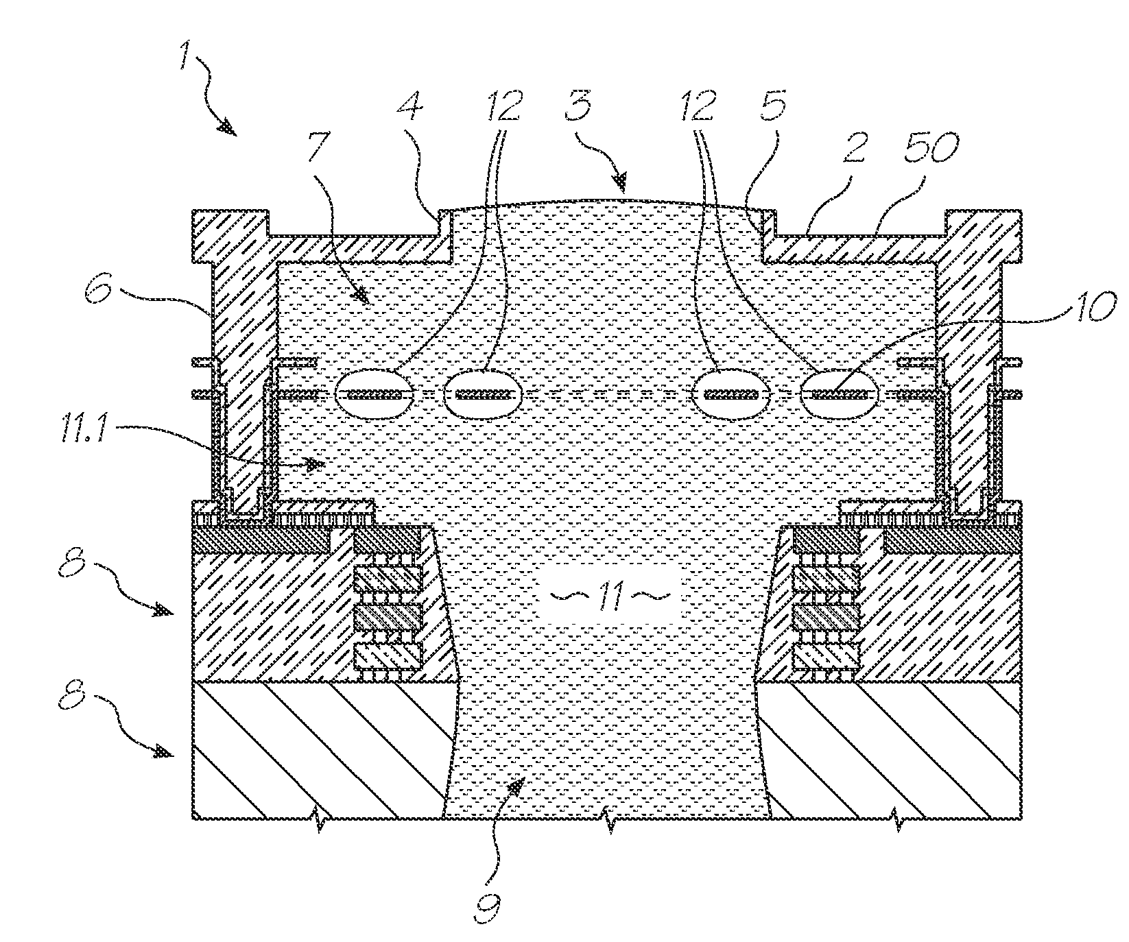 Printhead with increasing drive pulse to counter heater oxide growth