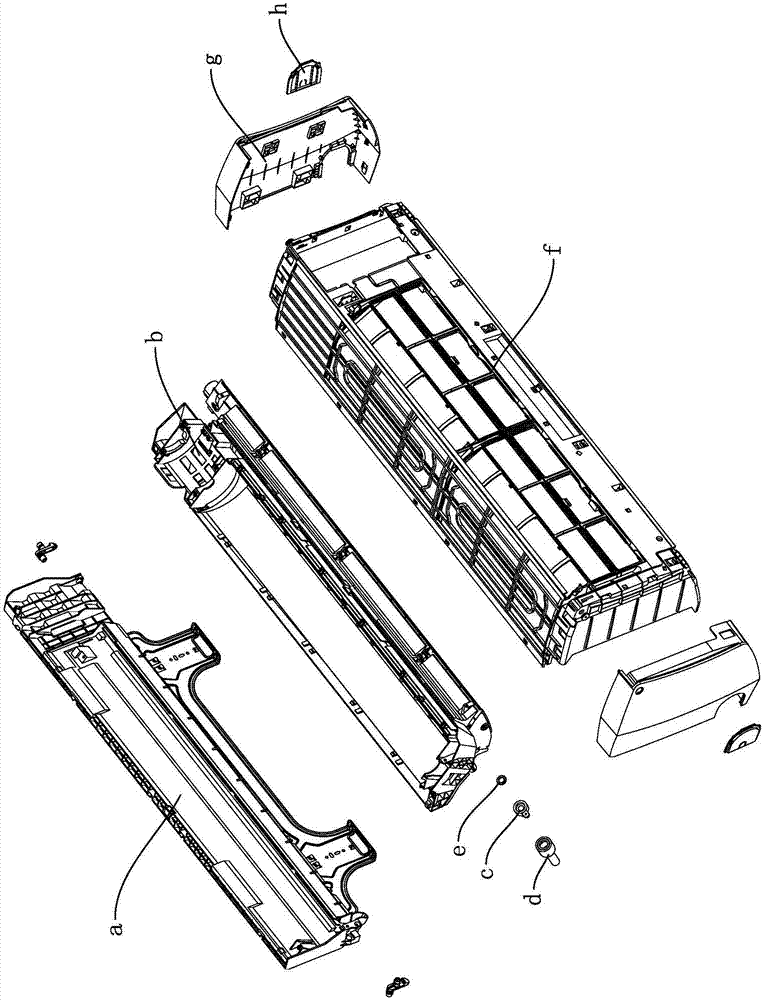 Wall-mounted air conditioner with detachable bases