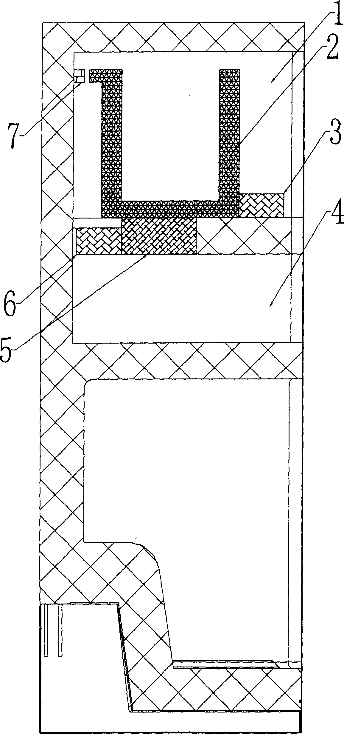 Refrigerator of automatic defrosting frozen food at set time