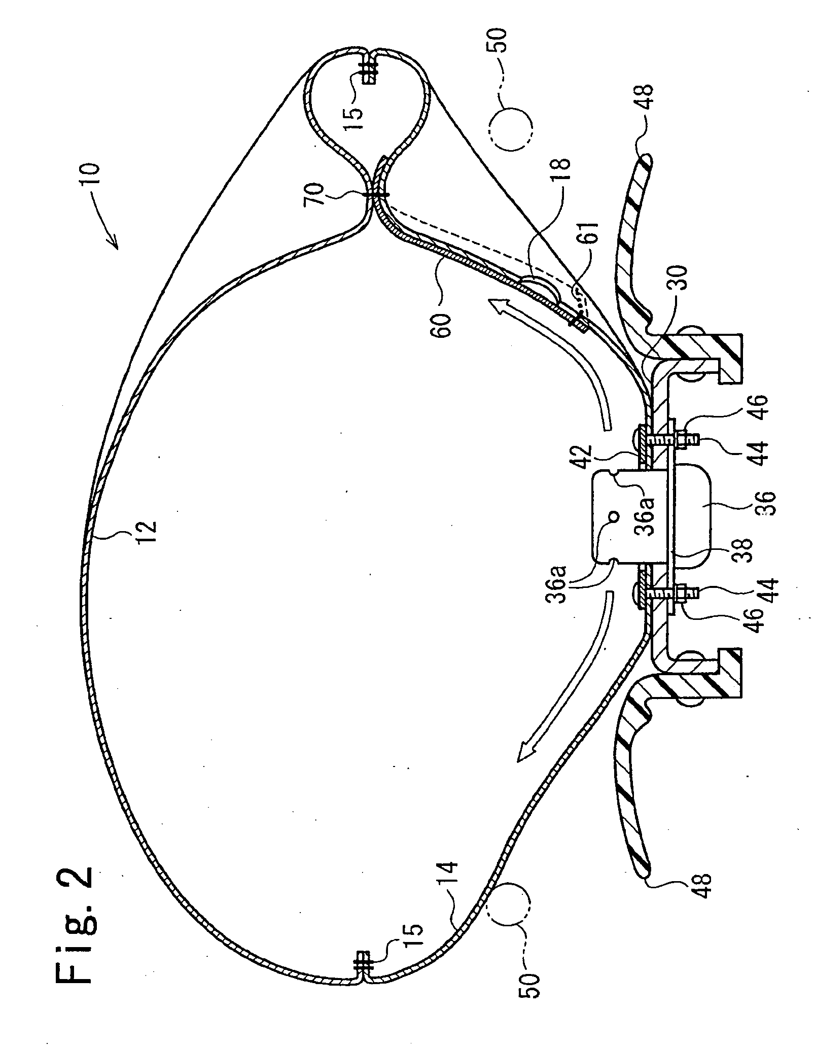 Airbag cushion and airbag apparatus