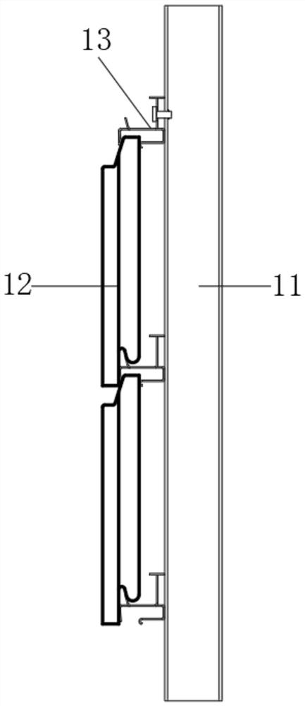 Assembly type wall tile process convenient for dry hanging