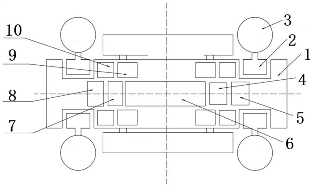 Sea-land-air-submarine multi-purpose unmanned platform shared by hub ducts