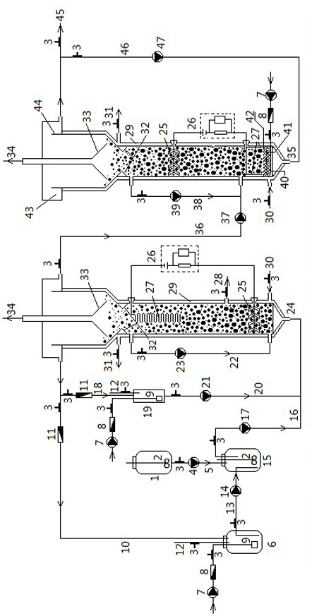 Electrochemical-biological coupling closed-circuit treatment method and device for surplus sludge/digestive liquid