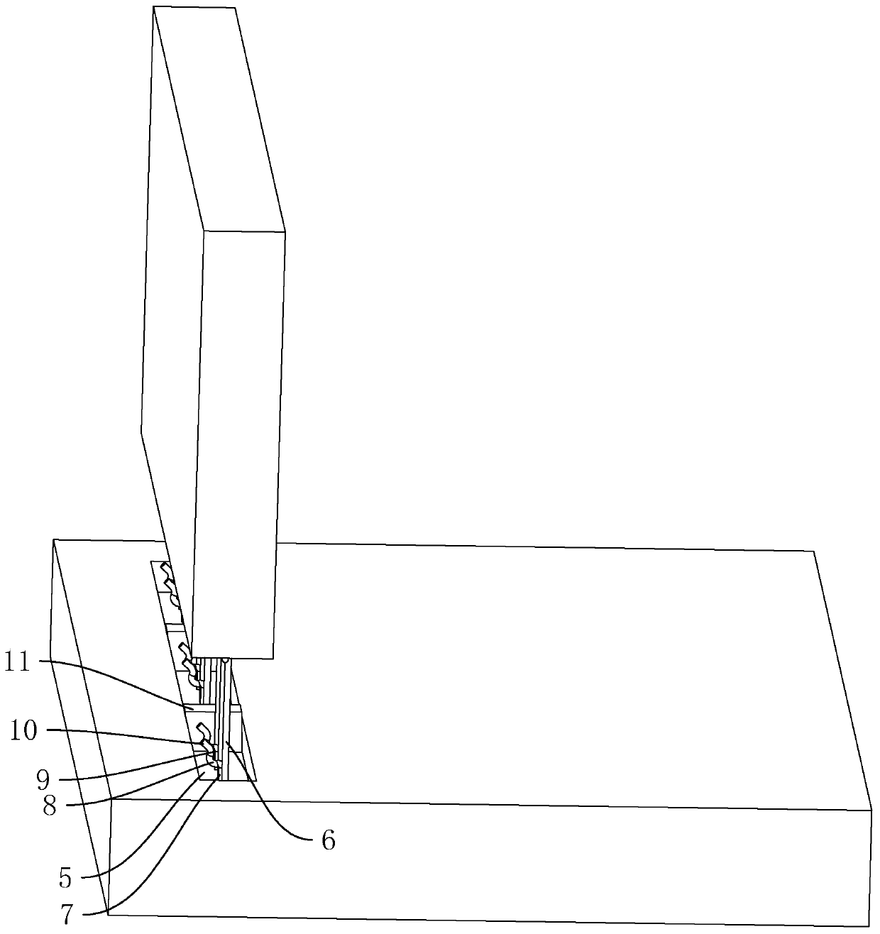 Construction method of prefabricated wallboard