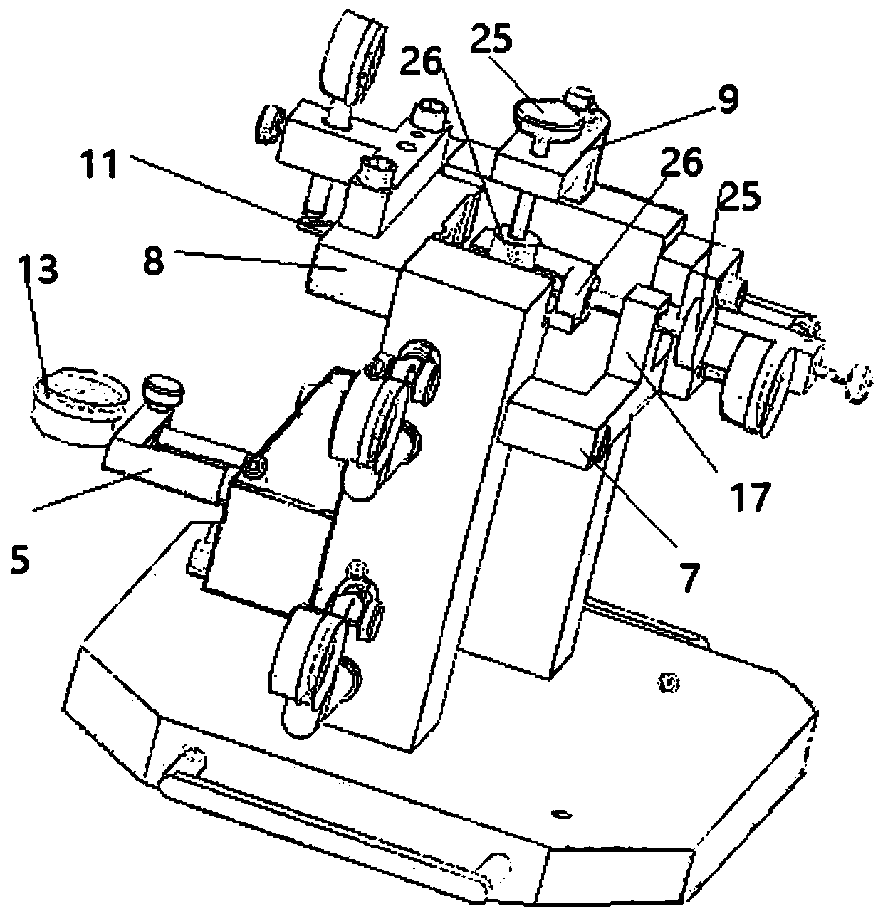 Measuring tool for detecting engine blades