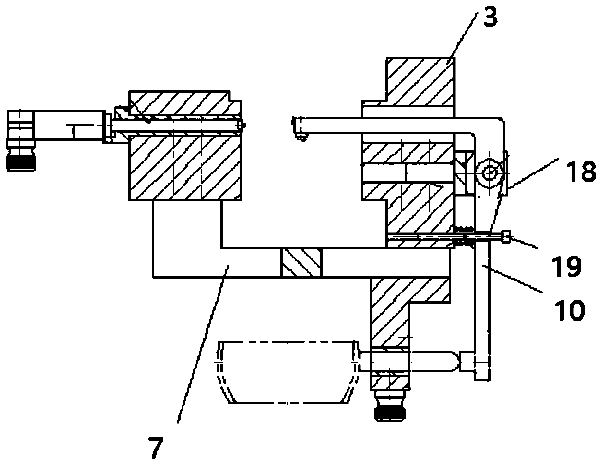 Measuring tool for detecting engine blades