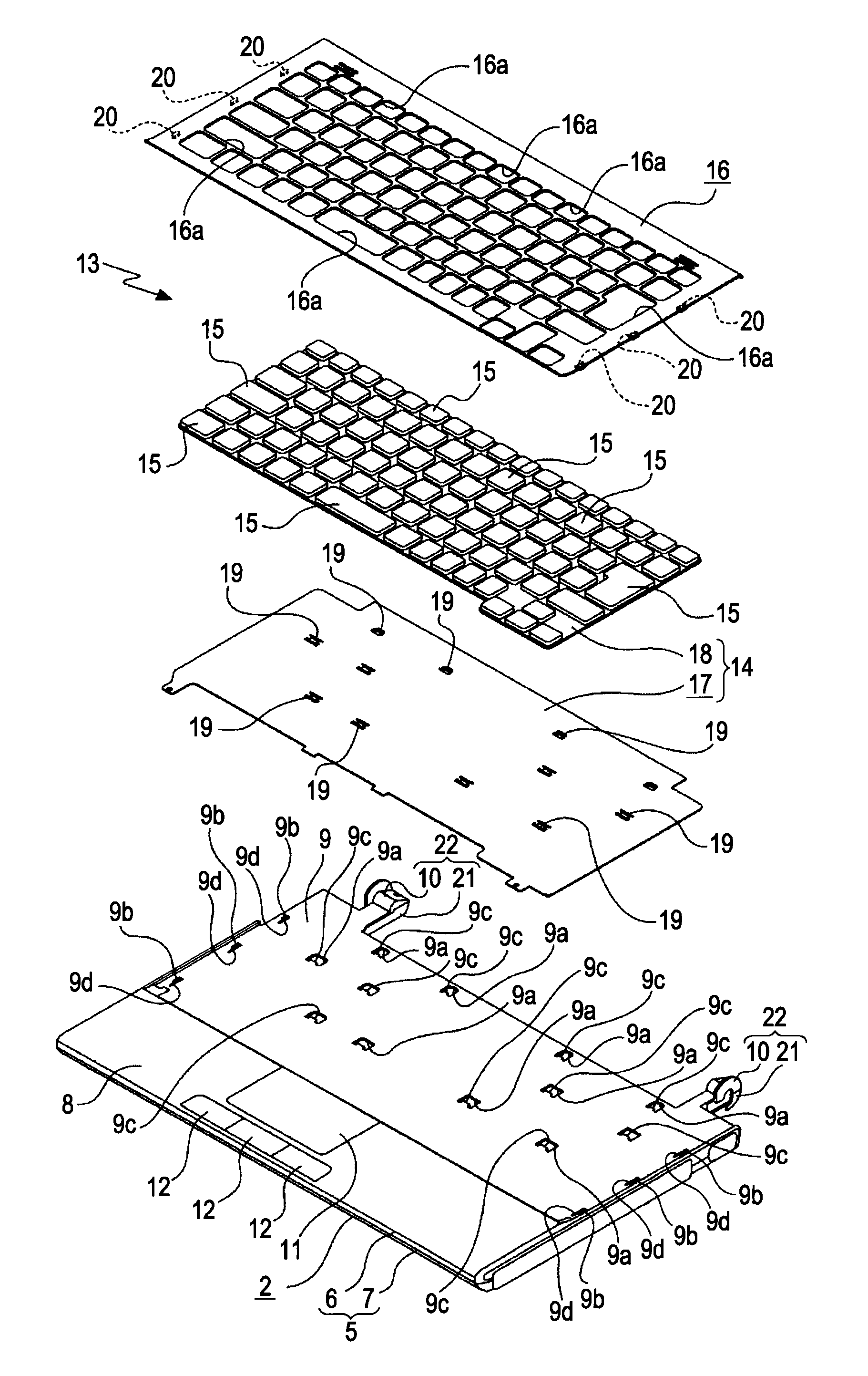 Keyboard connection configuration and electronic device