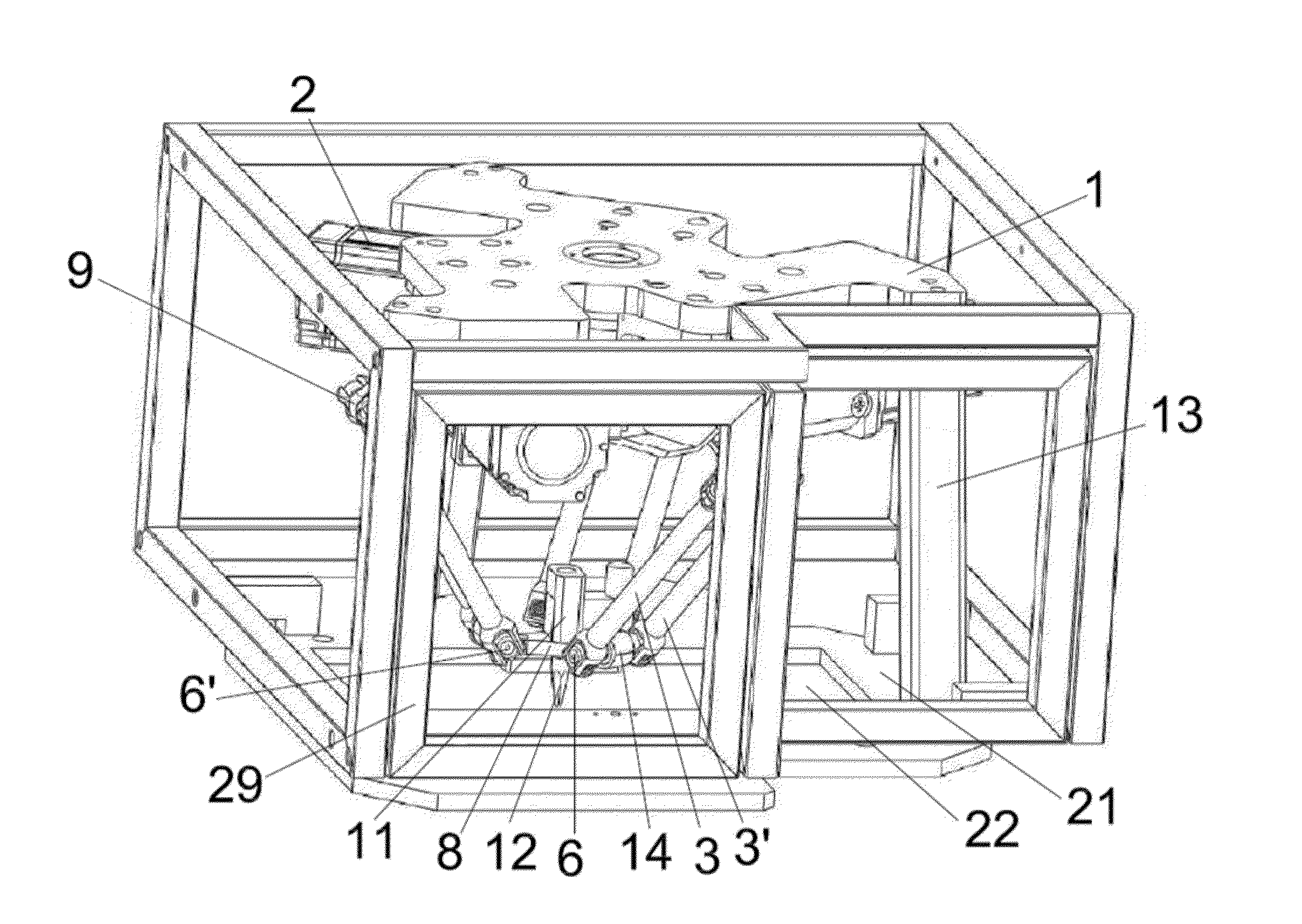 Set of mechanical means that can be incorporated into a delta robot for lining ends