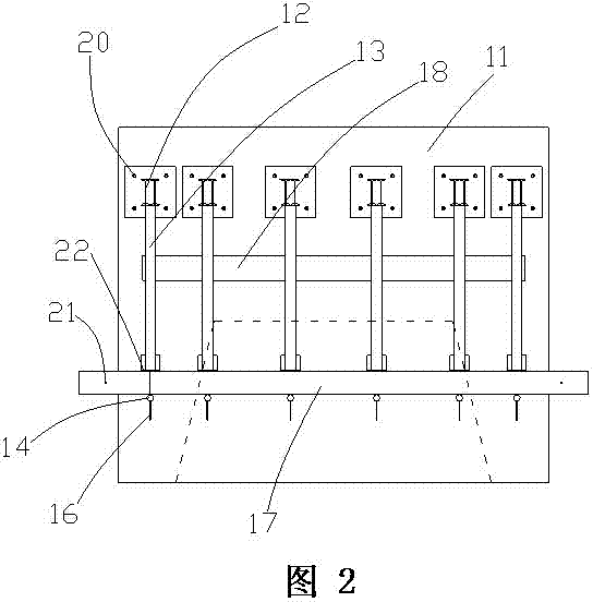 Triangular supporting bracket of suspended cast bridge block 0