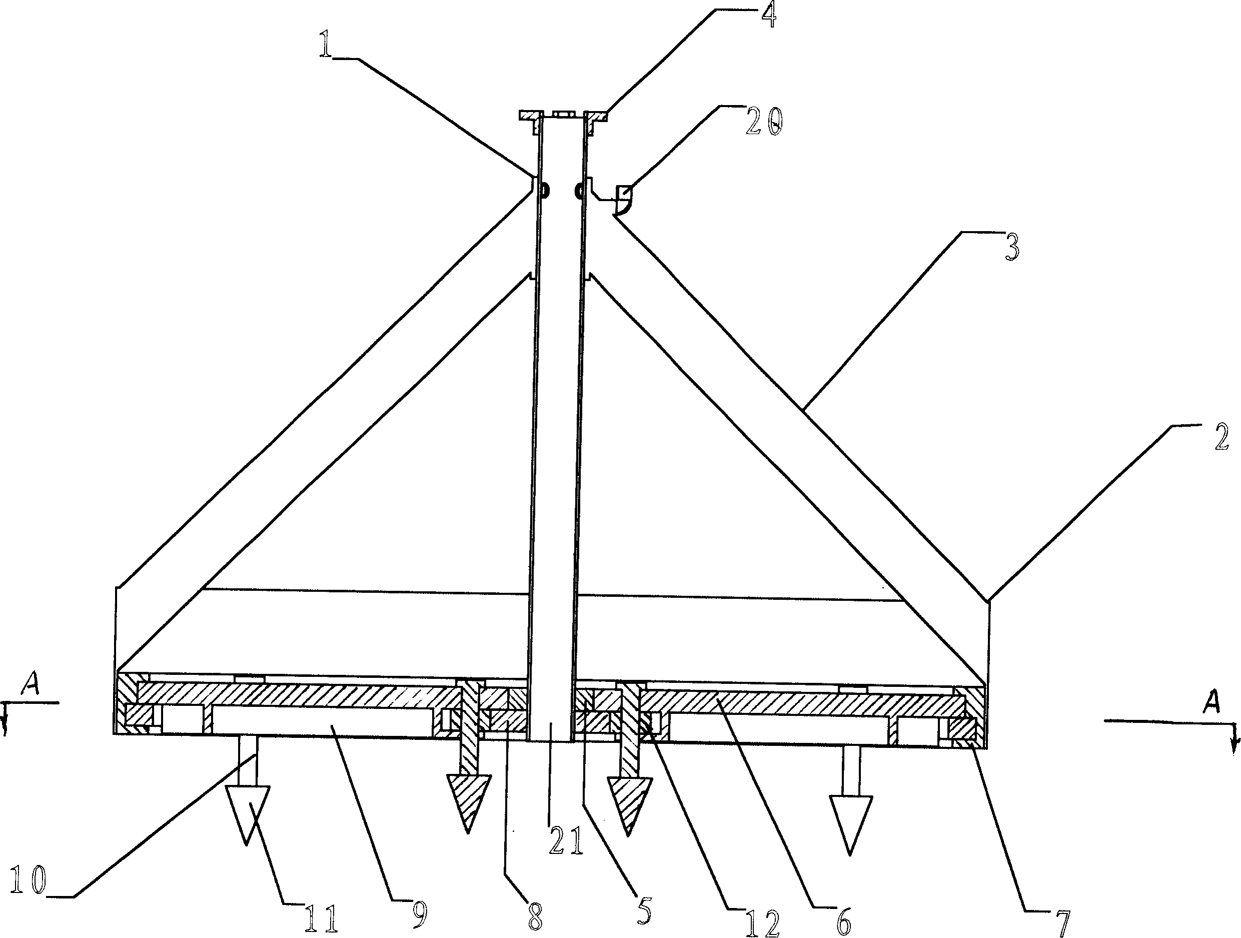 Hole-forming drilling mahcine with planetary movement for foundation engineering with large-diameter piles