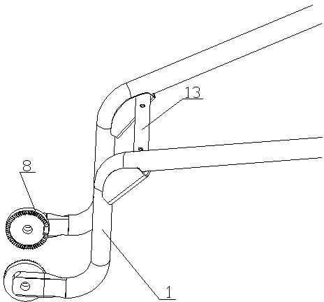 General-purpose mechanical handle bar height adjustment mechanism with limiting function