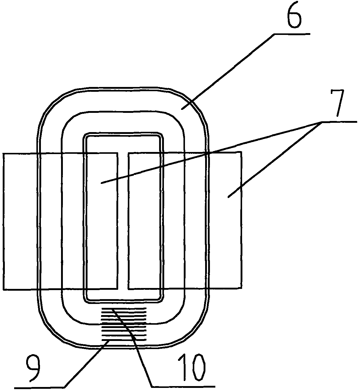 Single-phase open core transformer