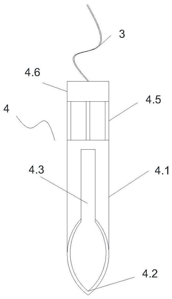 Sounding tube dredging device