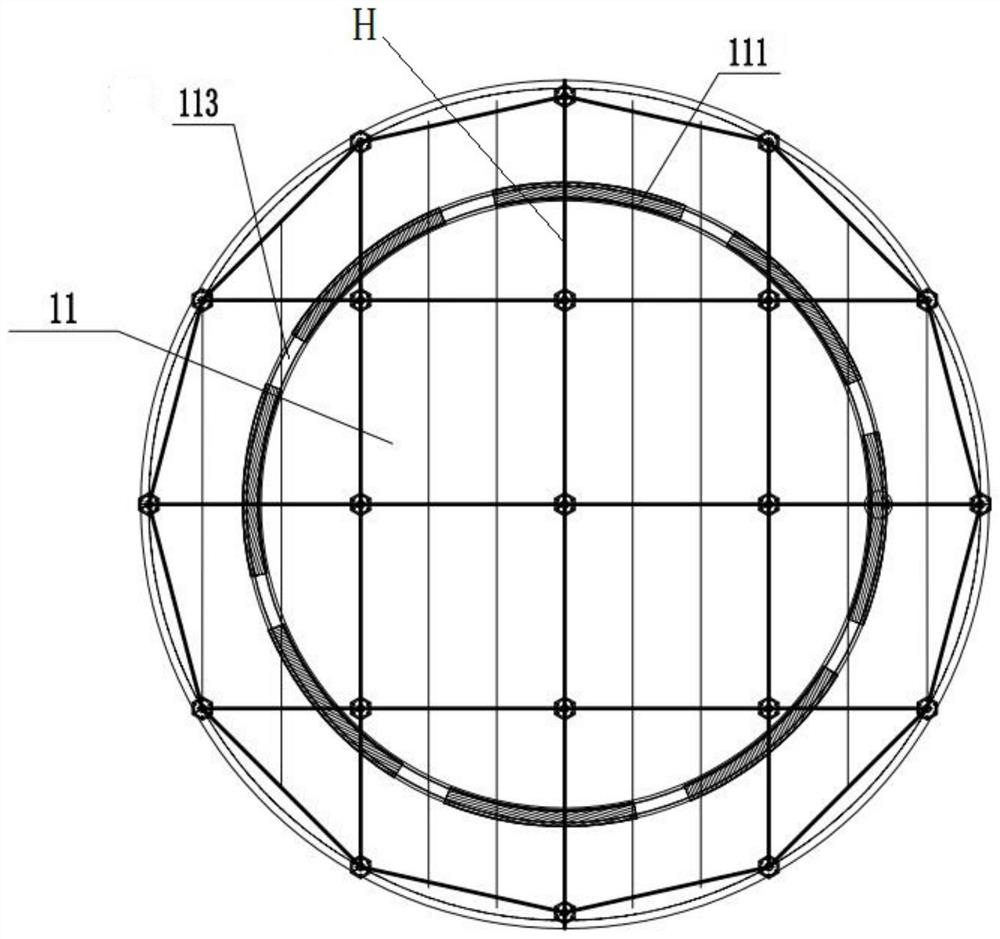 Fabricated yurt structure and construction method thereof