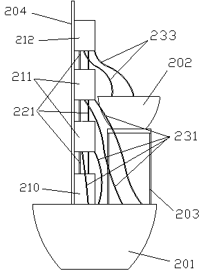 Composite grafting method for trees and special device