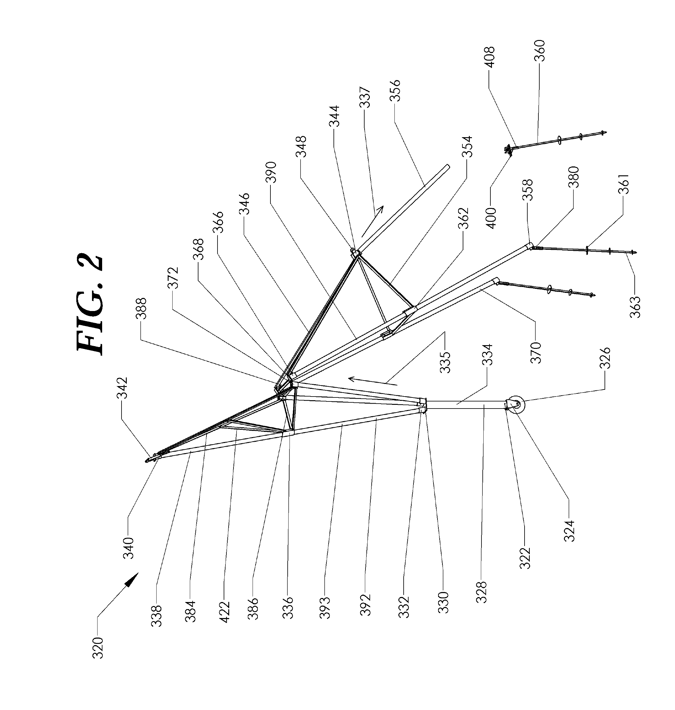 Folding tower