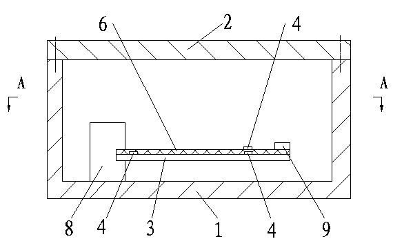 Sensing acceleration sensor with temperature compensation based on acoustic surface waves