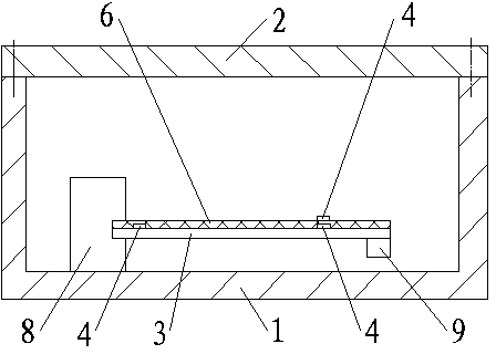 Sensing acceleration sensor with temperature compensation based on acoustic surface waves