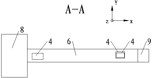 Sensing acceleration sensor with temperature compensation based on acoustic surface waves