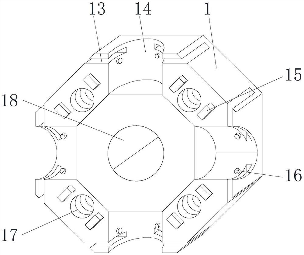 High-stability connecting and fixing mechanism and installation method for protective frame on construction site