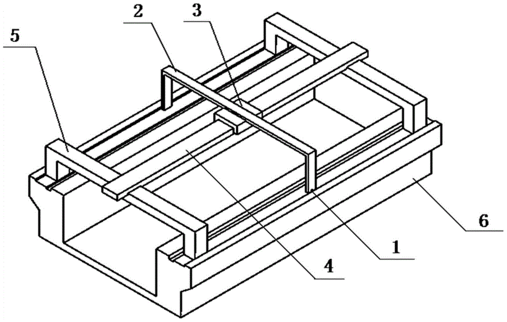 Machine tool guide rail installation plane parallelism quick measurement device and method