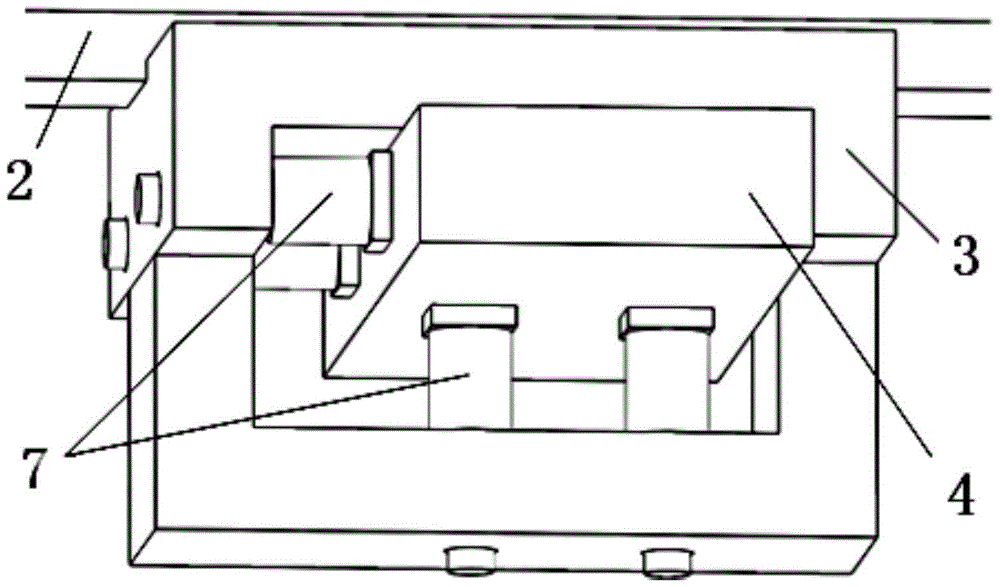 Machine tool guide rail installation plane parallelism quick measurement device and method