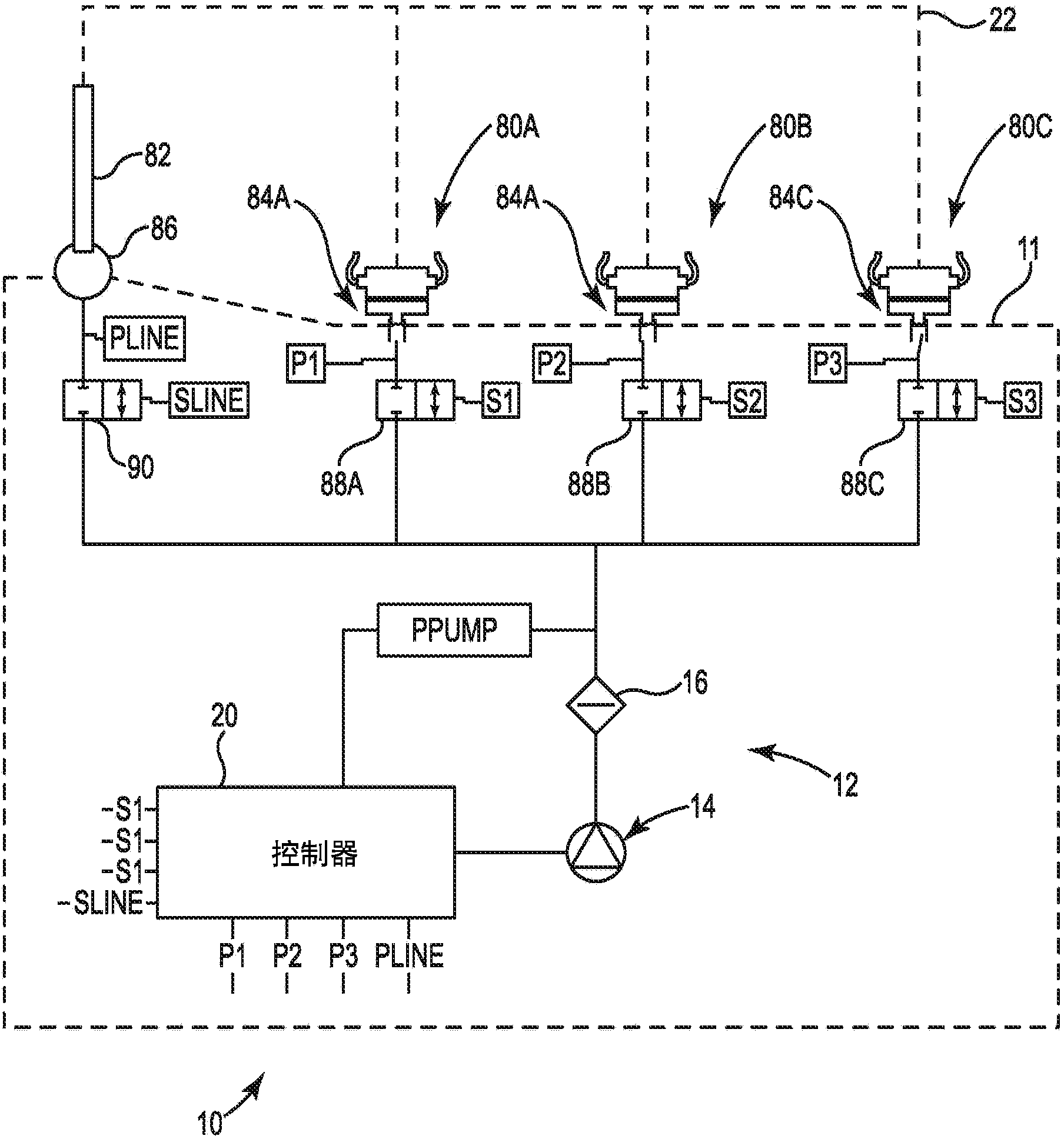 Blood kit components connection and detection